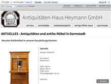 Tablet Screenshot of antik-heymann.de